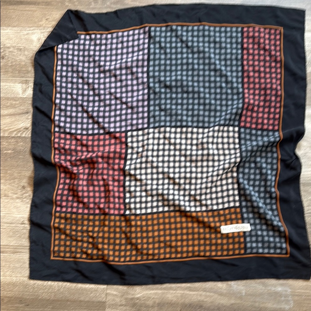 Colorful Checkered Scarf YSL